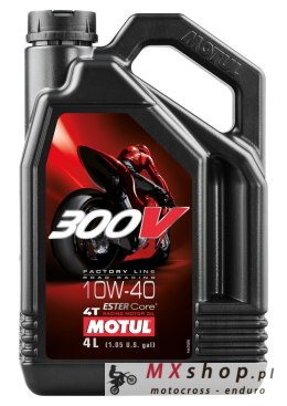MOTUL OLEJ SILNIK 300V 4T FL ROAD RACING 10W40 4L (SYNTETYCZNY)