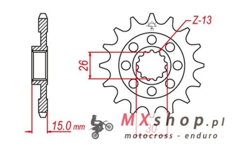 CHT WYPRZEDAŻ ZĘBATKA PRZEDNIA 2198 17 BMW S1000RR '09-'15, S 1000R '13-'22, S 1000XR '14-'22, HP4 '13-'15 (JTF404.17) (ŁAŃC. 52 CHT WYPRZEDAŻ ZĘBATKA PRZEDNIA 2198 17 BMW S1000RR '09-'15, S 1000R '13-'22, S 1000XR '14-'22, HP4 '13-'15 (JTF404.17) (ŁAŃC. 52