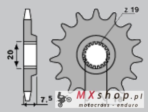 CHT WYPRZEDAŻ ZĘBATKA PRZEDNIA 340 13 HONDA CR 125 87-03 (ŁAŃC. 520) (JTF326.13) CHT WYPRZEDAŻ ZĘBATKA PRZEDNIA 340 13 HONDA CR 125 87-03 (ŁAŃC. 520) (JTF326.13)