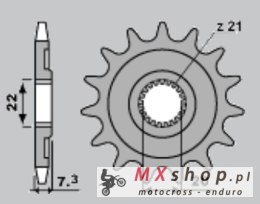 CHT ZĘBATKA PRZEDNIA 2120 12 HONDA CRF 250 '04-'17, CR 125 '04-'07 (JTF1323.12)