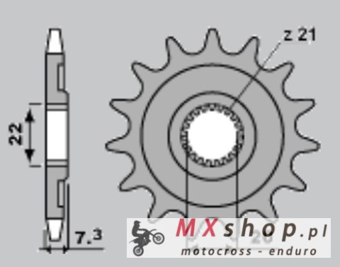 CHT ZĘBATKA PRZEDNIA 2120 12 HONDA CRF 250 '04-'17, CR 125 '04-'07 (JTF1323.12) CHT ZĘBATKA PRZEDNIA 2120 12 HONDA CRF 250 '04-'17, CR 125 '04-'07 (JTF1323.12)