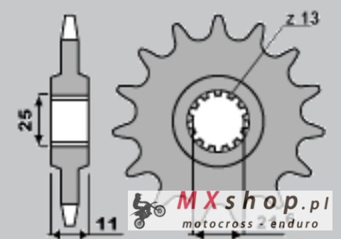 CHT ZĘBATKA PRZEDNIA 2142 16 YAMAHA R6 '06-'14 (525) CHT ZĘBATKA PRZEDNIA 2142 16 YAMAHA R6 '06-'14 (525)