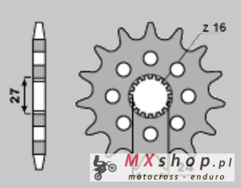 CHT ZĘBATKA PRZEDNIA 2190 17 SUZUKI GSXR 1000 '09-'15, GSXR 1300 '08-'15 CHT ZĘBATKA PRZEDNIA 2190 17 SUZUKI GSXR 1000 '09-'15, GSXR 1300 '08-'15
