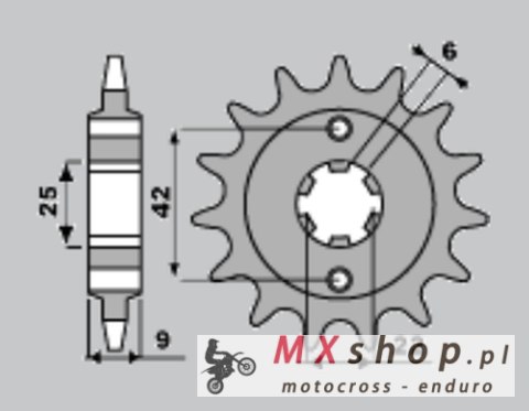 CHT ZĘBATKA PRZEDNIA 276 15 HONDA CB250N 81-83 (JTF276.15) CHT ZĘBATKA PRZEDNIA 276 15 HONDA CB250N 81-83 (JTF276.15)
