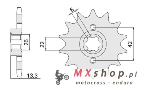 CHT ZĘBATKA PRZEDNIA 291 16 HONDA CB 450S (JTF291.16) CHT ZĘBATKA PRZEDNIA 291 16 HONDA CB 450S (JTF291.16)