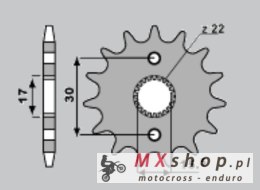 CHT ZĘBATKA PRZEDNIA 332 15 HONDA CR 80/85 86-07(JTF1256.15) (273-15) (ŁAŃC.420)