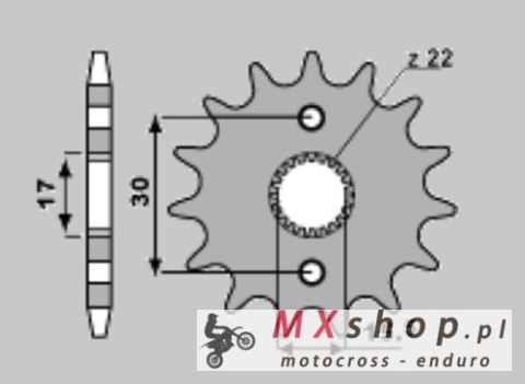 CHT ZĘBATKA PRZEDNIA 332 15 HONDA CR 80/85 86-07(JTF1256.15) (273-15) (ŁAŃC.420) CHT ZĘBATKA PRZEDNIA 332 15 HONDA CR 80/85 86-07(JTF1256.15) (273-15) (ŁAŃC.420)