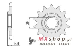 CHT ZĘBATKA PRZEDNIA 335 15 HONDA CBX 1000 Z (79-80) (SC03) (335-15) (JTF335.15)
