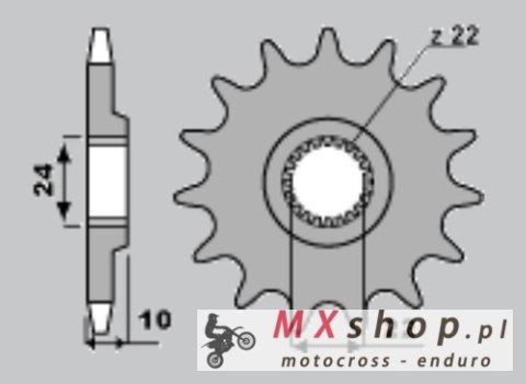 CHT ZĘBATKA PRZEDNIA 402 15 APRILIA 125, BMW F650 CHT ZĘBATKA PRZEDNIA 402 15 APRILIA 125, BMW F650