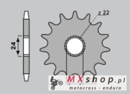 CHT ZĘBATKA PRZEDNIA 406 14 APRILIA 125 RX '90-'02, RS 125 '93-'08 (JTF394.14)