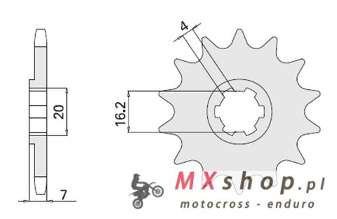 CHT ZĘBATKA PRZEDNIA 413 12 SUZUKI TS 50X`84-96, RMX 50`97-99 (JTF413.12) (413-12) CHT ZĘBATKA PRZEDNIA 413 12 SUZUKI TS 50X`84-96, RMX 50`97-99 (JTF413.12) (413-12)