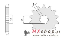 CHT ZĘBATKA PRZEDNIA 416 15 (A4250416150) 416 13 SUZUKI RM 80/85 '89-'12 (-1) (JTF416.13)