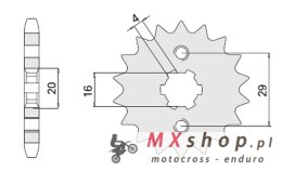 CHT ZĘBATKA PRZEDNIA 425 16 SUZUKI RG125 (92-96) (JTF425.16)
