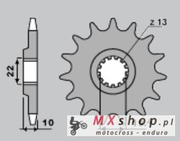 CHT ZĘBATKA PRZEDNIA 435 14 SUZUKI RM 250 ,DR 350