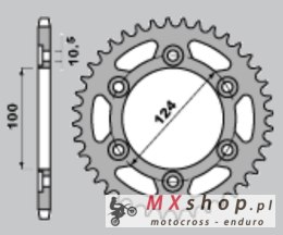 CHT ZĘBATKA TYLNA 1027 45 (735-45) DUCATI MONSTER 696 08-14 (JTR735.45) (ŁAŃC. 520)