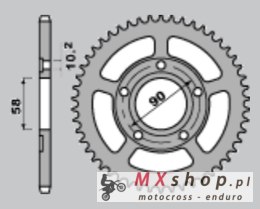 CHT ZĘBATKA TYLNA 281 40 HONDA CRM 125 90-00 281 40 (604-40) (JTR604.40)