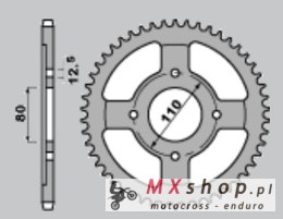 CHT ZĘBATKA TYLNA 284 40 HONDA CB 650 79-81 (284-40) (JTR284.40)