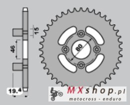 CHT ZĘBATKA TYLNA 319 48 MALAGUTI 50 ENDURO 86-91 (319-48)