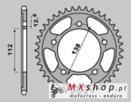 CHT ZĘBATKA TYLNA 408 42 (A4150302423) HONDA CBF/VTR-F 1000 '97-'10