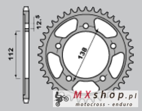 CHT ZĘBATKA TYLNA 408 42 (A4150302423) HONDA CBF/VTR-F 1000 '97-'10 CHT ZĘBATKA TYLNA 408 42 (A4150302423) HONDA CBF/VTR-F 1000 '97-'10