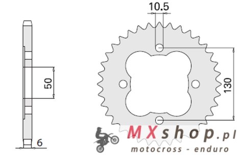 CHT ZĘBATKA TYLNA 4303 39 HONDA TRX 250 300400 450 (2113-39) (JTR1350.39) (ŁAŃC.520) CHT ZĘBATKA TYLNA 4303 39 HONDA TRX 250 300400 450 (2113-39) (JTR1350.39) (ŁAŃC.520)