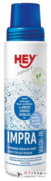 MODEKA HEY IMPRA WASH PREPARAT DO PŁUKANIA CHRONIĄCY TEKSTYLIA GORE-TEX, SYMPATEX - POJEMNOŚĆ 250 ML