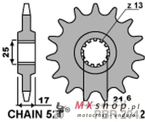PBR ZĘBATKA PRZEDNIA 2042 15 18NC HONDA CB 500F/X '13-15, CBR 500R `13-15 (ŁAŃC. 520) PBR ZĘBATKA PRZEDNIA 2042 15 18NC HONDA CB 500F/X '13-15, CBR 500R `13-15 (ŁAŃC. 520)