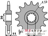 PBR ZĘBATKA PRZEDNIA 2091 16 18NC YAMAHA FZ8/TDM900/MT09/MT07 (ŁAŃC. 525) (JTF1591.16)