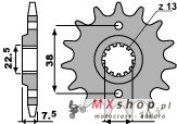 PBR ZĘBATKA PRZEDNIA 2116 13 18NC SUZUKI LTR 450 '06-'12, LTZ 400 '03-'13, RMX 450 '10-'13, KAWASAKI KFX 400, HYOSUNG TE 450 (ŁA