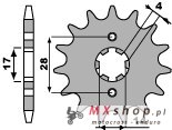 PBR ZĘBATKA PRZEDNIA 2118 13 18NC HONDA TRX 90 93-08, CRF 125 '15-20 (ŁAŃC. 428) (JTF277.13)