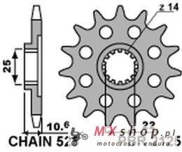 PBR ZĘBATKA PRZEDNIA 2125 15 18NC MV AUGUSTA 910/920/989/990/1000