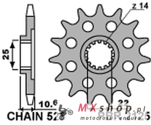 PBR ZĘBATKA PRZEDNIA 2125 15 18NC MV AUGUSTA 910/920/989/990/1000 PBR ZĘBATKA PRZEDNIA 2125 15 18NC MV AUGUSTA 910/920/989/990/1000