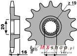 PBR ZĘBATKA PRZEDNIA 2140 10 18NC MONTESA 250 4T R (4RT) (ŁAŃC. 520)