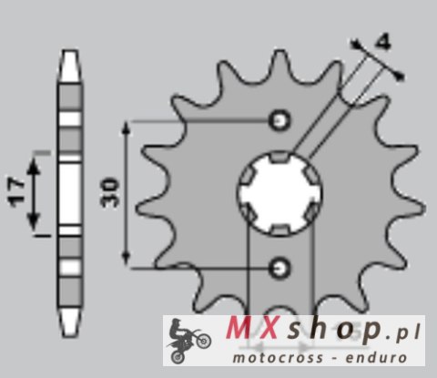 PBR ZĘBATKA PRZEDNIA 274 15 18NC HONDA MTX 80 R2 87-92 (ŁAŃC. 428) PBR ZĘBATKA PRZEDNIA 274 15 18NC HONDA MTX 80 R2 87-92 (ŁAŃC. 428)