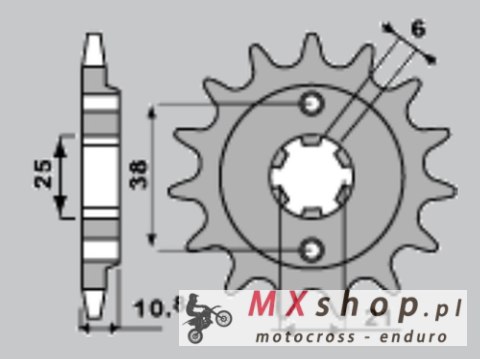 PBR ZĘBATKA PRZEDNIA 290 15 18NC HONDA XBR 500 F 85-86 (ŁAŃC. 525)