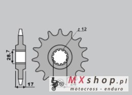 PBR ZĘBATKA PRZEDNIA 295 13 18NC HONDA CBR 600 F 87-96 (-2) (ŁAŃC. 530)