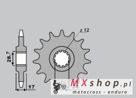 PBR ZĘBATKA PRZEDNIA 295 13 18NC HONDA CBR 600 F 87-96 (-2) (ŁAŃC. 530) PBR ZĘBATKA PRZEDNIA 295 13 18NC HONDA CBR 600 F 87-96 (-2) (ŁAŃC. 530)