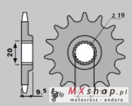 PBR ZĘBATKA PRZEDNIA 333 13 18NC HONDA CR 125 (86) (ŁAŃC. 520)