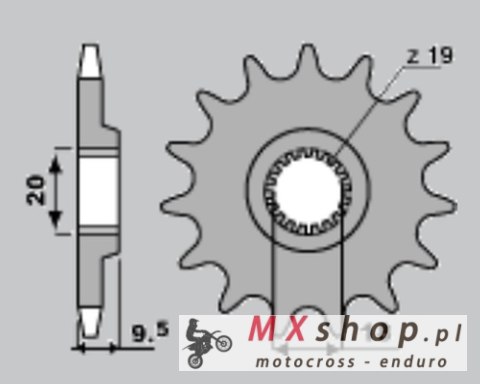 PBR ZĘBATKA PRZEDNIA 333 13 18NC HONDA CR 125 (86) (ŁAŃC. 520) PBR ZĘBATKA PRZEDNIA 333 13 18NC HONDA CR 125 (86) (ŁAŃC. 520)