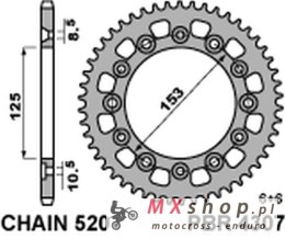 PBR ZĘBATKA TYLNA 4307 39 HONDA CRM 250 '91 (JAPAN) (JTR210.39)