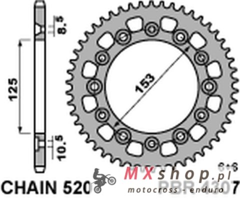 PBR ZĘBATKA TYLNA 4307 39 HONDA CRM 250 '91 (JAPAN) (JTR210.39) PBR ZĘBATKA TYLNA 4307 39 HONDA CRM 250 '91 (JAPAN) (JTR210.39)