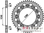 PBR ZĘBATKA TYLNA 4308 38 C45 HONDA XR 600R 85-90 ( MOŻE ZASTĄPIĆ 245 38 ) (ŁAŃC. 520)