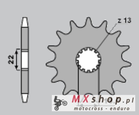 PBR ZĘBATKA TYLNA 4331 48 F DERBI 50 FENIX (96-99) (ŁAŃC. 420) PBR ZĘBATKA TYLNA 4331 48 F DERBI 50 FENIX (96-99) (ŁAŃC. 420)