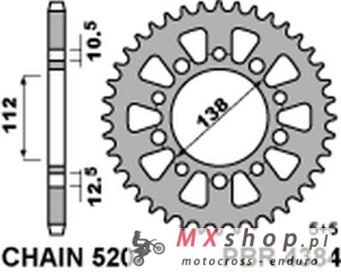 PBR ZĘBATKA TYLNA 4384 41 C45 HONDA 500F/R/X 13-16 (JTR1316.41) PBR ZĘBATKA TYLNA 4384 41 C45 HONDA 500F/R/X 13-16 (JTR1316.41)
