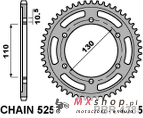PBR ZĘBATKA TYLNA 4385 43 C45 SUZUKI GSXR 600 (11-16), YAMAHA MT-07`14-16 (JTR1876.43) (ŁAŃC. 525) PBR ZĘBATKA TYLNA 4385 43 C45 SUZUKI GSXR 600 (11-16), YAMAHA MT-07`14-16 (JTR1876.43) (ŁAŃC. 525)