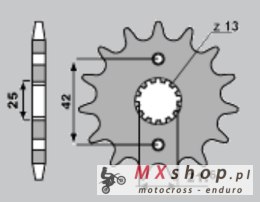 CHT ZĘBATKA PRZEDNIA 513 16 ZKAWASAKI ZZR 600, ZXR 750 (A4250513160)