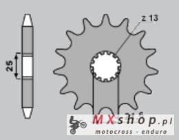 CHT ZĘBATKA PRZEDNIA 518 15 SUZUKI GS 750 1000, GSX 1100 E/EF/ES KAWASAKI (518-15) (JTF 518.15)