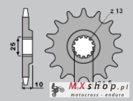 CHT ZĘBATKA PRZEDNIA 521 15 KAWASAKI Z 900, Z 1000A (521-15) (JTF521.15)