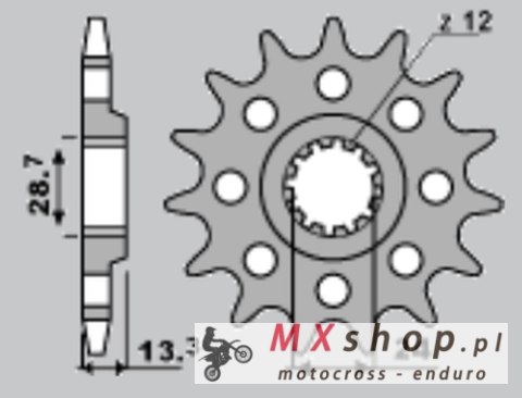 CHT ZĘBATKA PRZEDNIA 522 15 KAWASAKI KZ 1000/Z100J/GPZ 1100 (522-15) (JTF523.15) CHT ZĘBATKA PRZEDNIA 522 15 KAWASAKI KZ 1000/Z100J/GPZ 1100 (522-15) (JTF523.15)