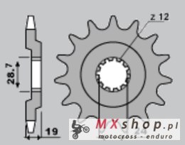 CHT ZĘBATKA PRZEDNIA 524 15 KAWASAKI GPZ 1100 (523-15)